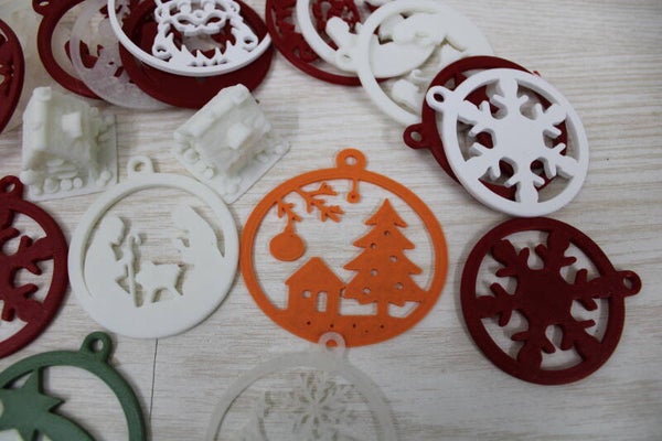 Decorazioni per l'albero di Natale con gancetti