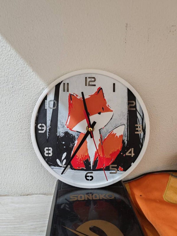 Orologio da parete la volpe