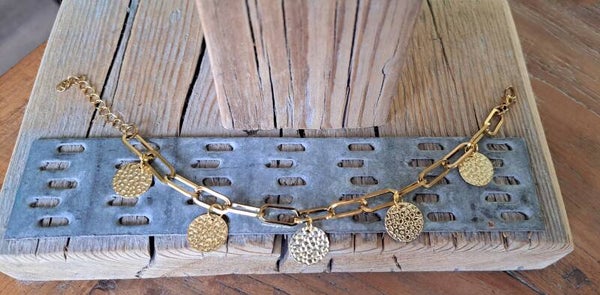 Armband munten goud.