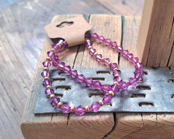 Armbanden licht paars. Elastisch