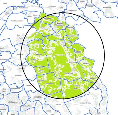 Werkgebied schoonmaakbedrijf Blink & Babbel