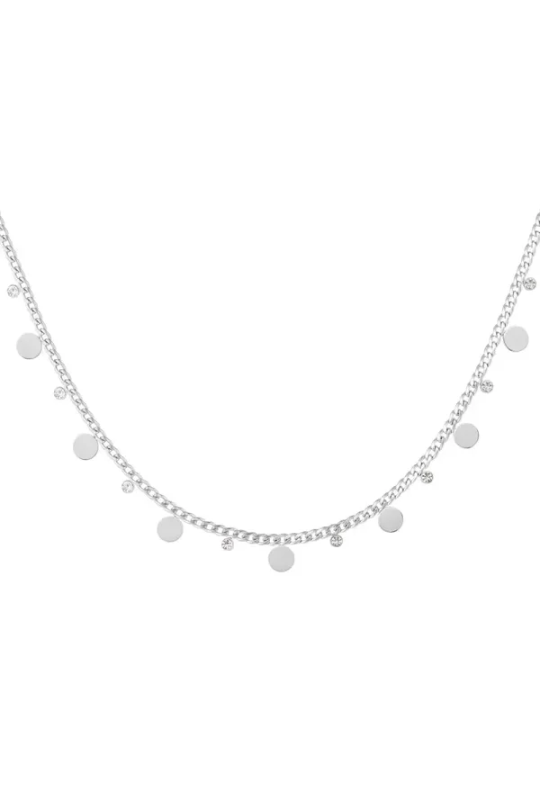 Ketting met cirkels en strass