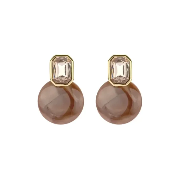 Oorbellen Glitter Cascade - Bruin