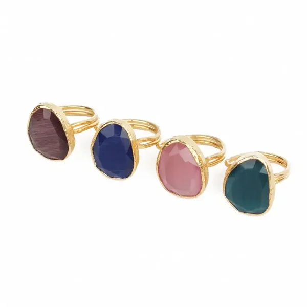 Instaboutique - Stone Charm Rings