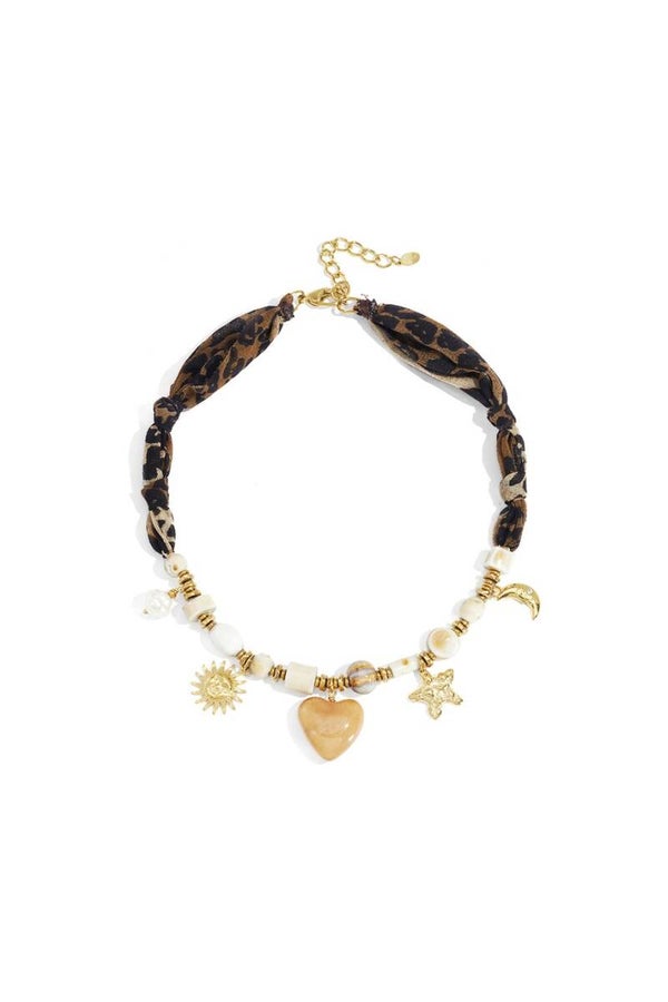 Casual Luipaardprint ketting