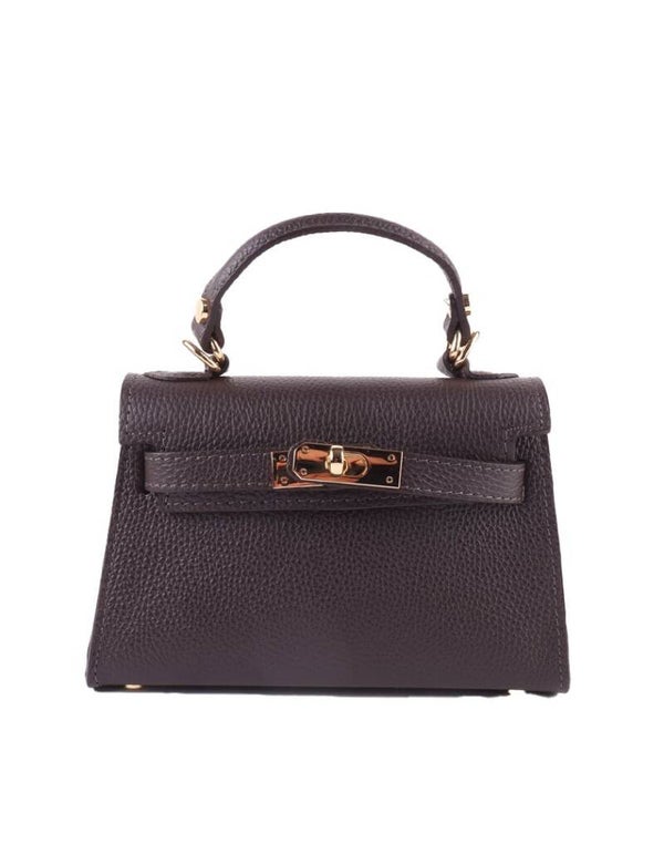 Birkin bag echt leder - chocolade bruin