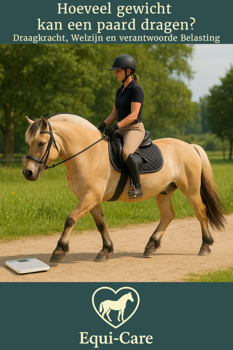 Hoeveel gewicht kan een paard dragen?