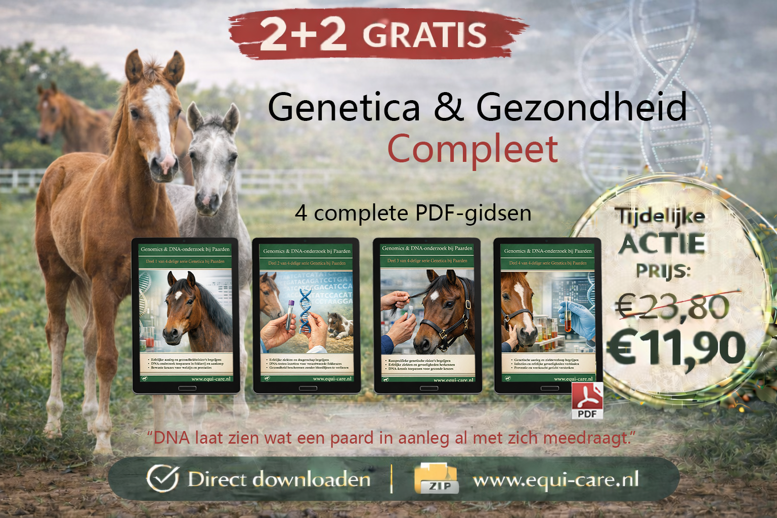 Equi-Care Serie Genetica & Gezondheid  compleet