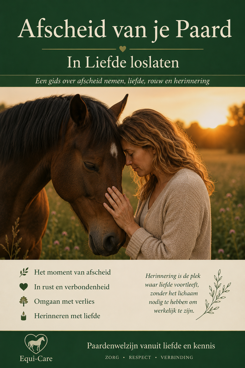 Afscheid van je Paard | In Liefde Loslaten