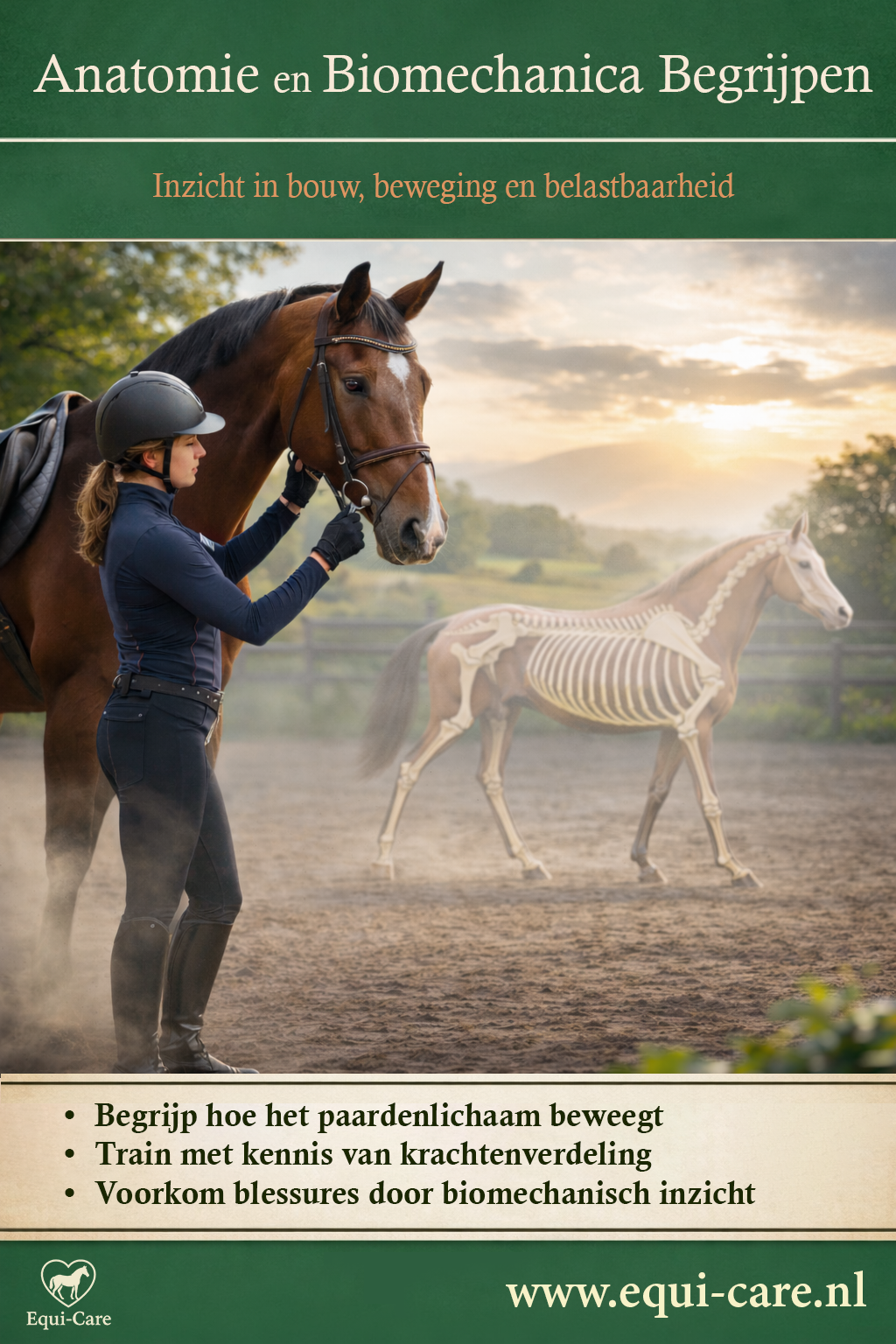 Anatomie en Biomechanica Begrijpen | Inzicht in bouw, beweging en belastbaarheid van het paard