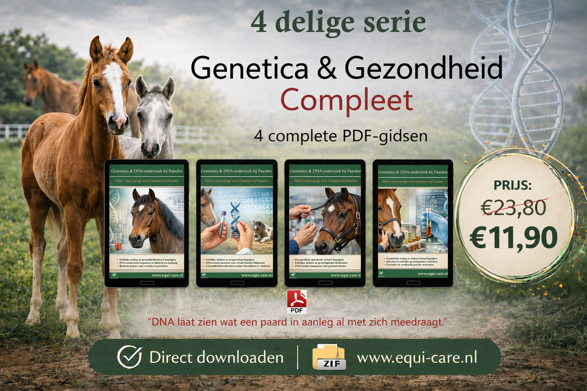 Equi-Care Serie Genetica & Gezondheid  compleet