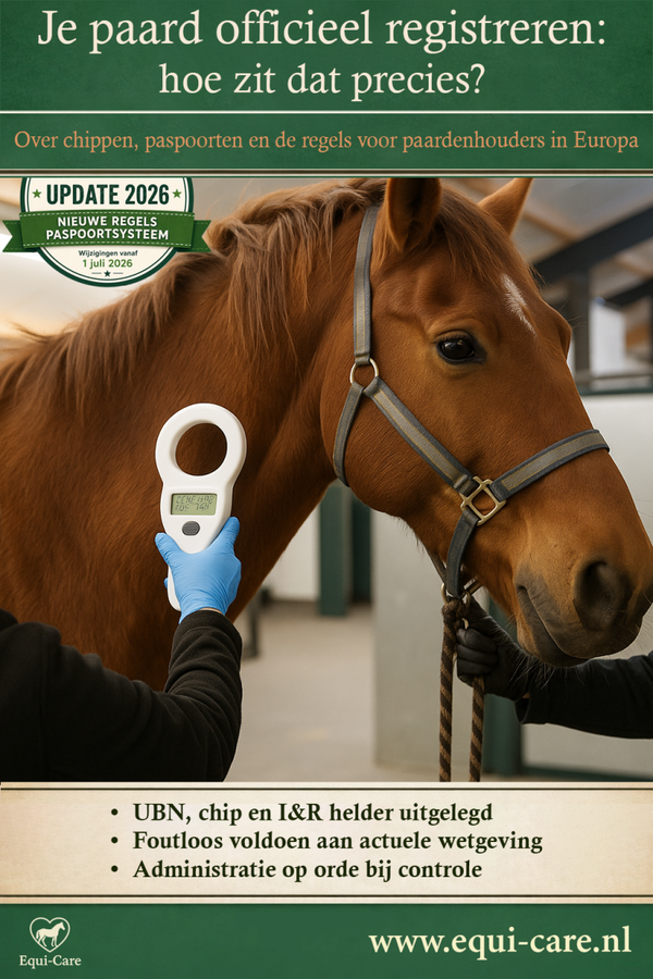 Je paard officieel registreren