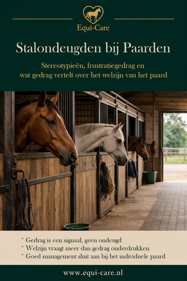 Stalondeugden bij Paarden