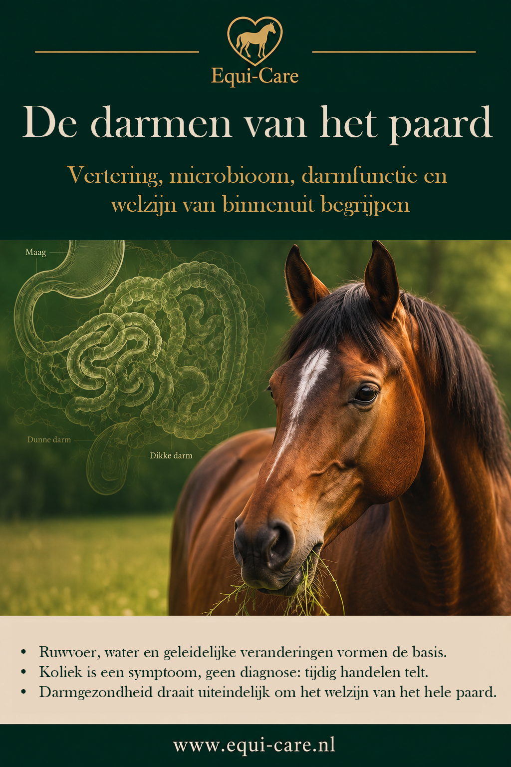 De darmen van het paard