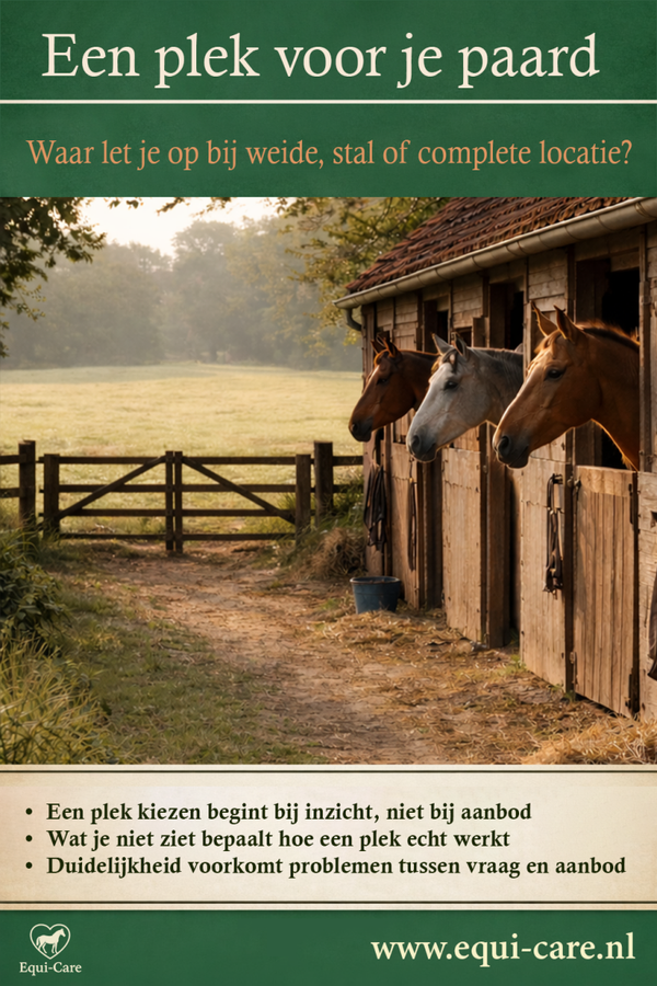 Een plek voor je paard | Waar let je écht op bij weide, stal of complete locatie?