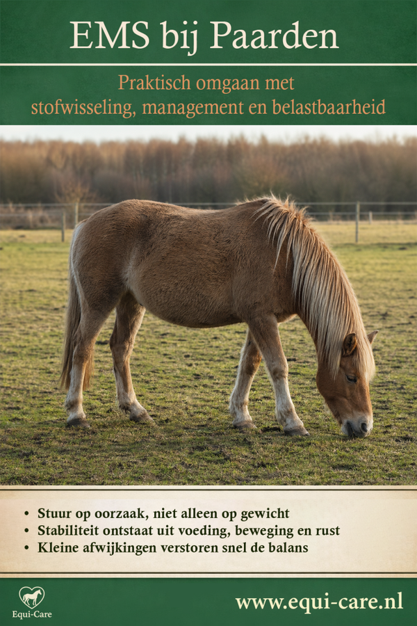 EMS bij Paarden | Praktisch omgaan met stofwisseling, management en belastbaarheid