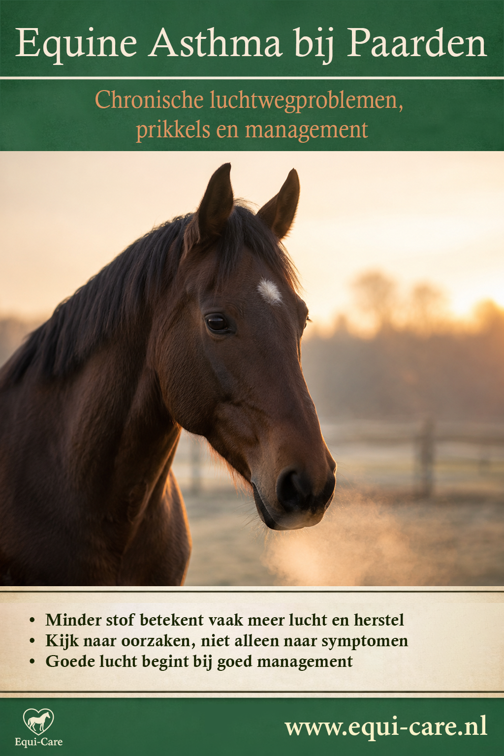 Equine Asthma bij Paarden | Chronische luchtwegproblemen, prikkels en management