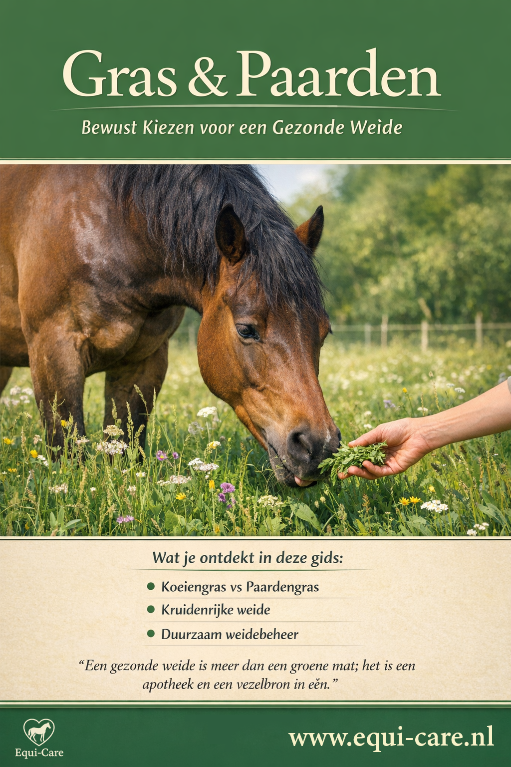 Gras & Paarden | Bewust kiezen voor een gezonde paardenweide