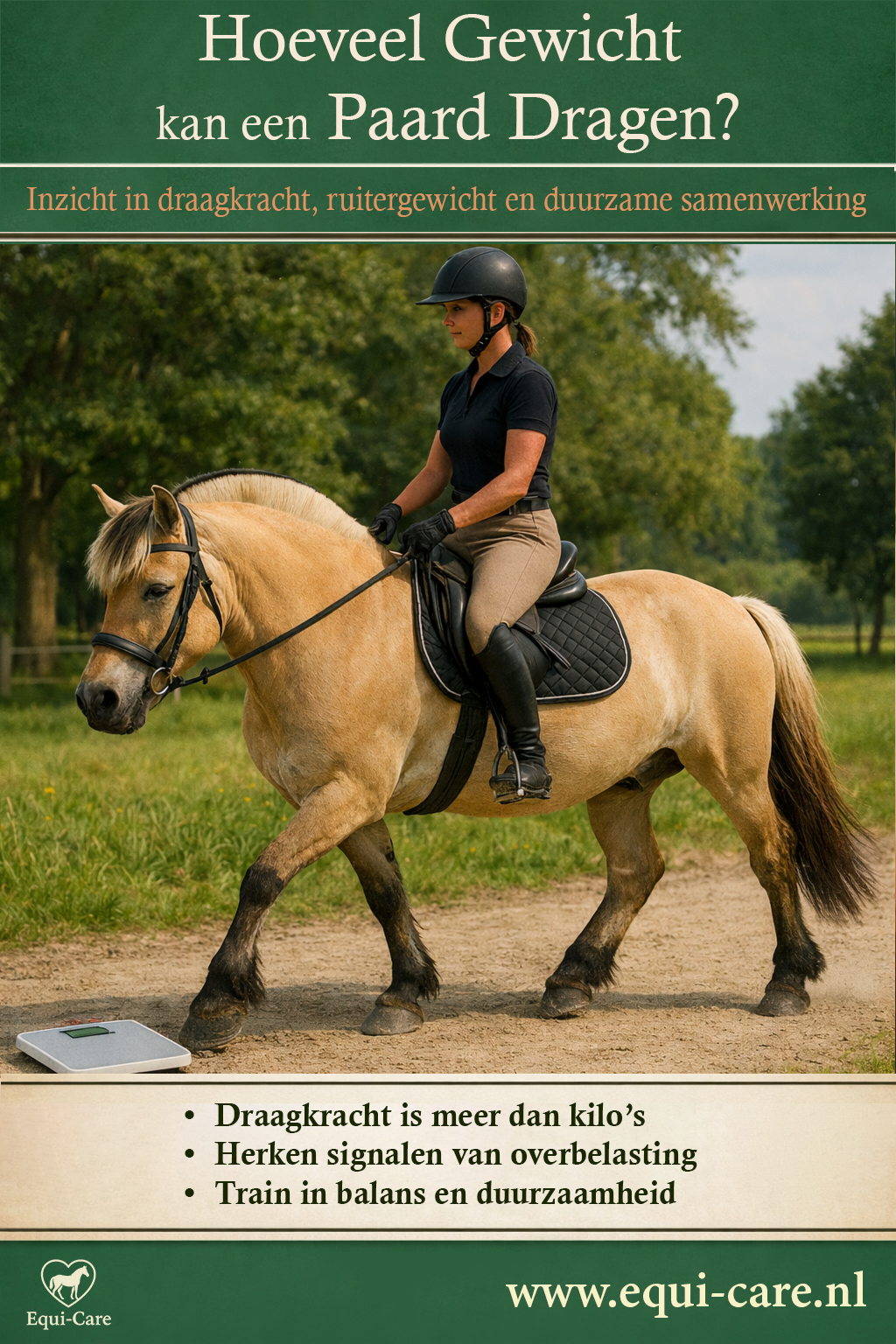 Hoeveel Gewicht kan een Paard Dragen? | Draagkracht, balans en verantwoord rijden