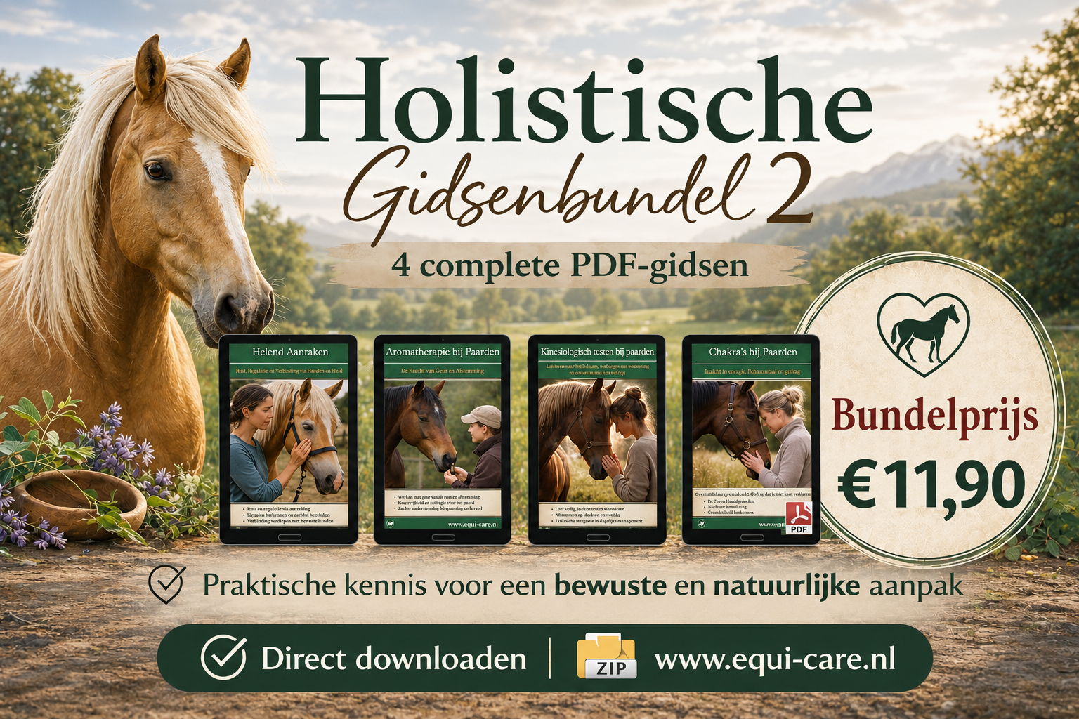 Holistische gidsen 2 | Bundel voor Paarden | Aromatherapie, Energie, Aanraking en Bewuste Verbinding