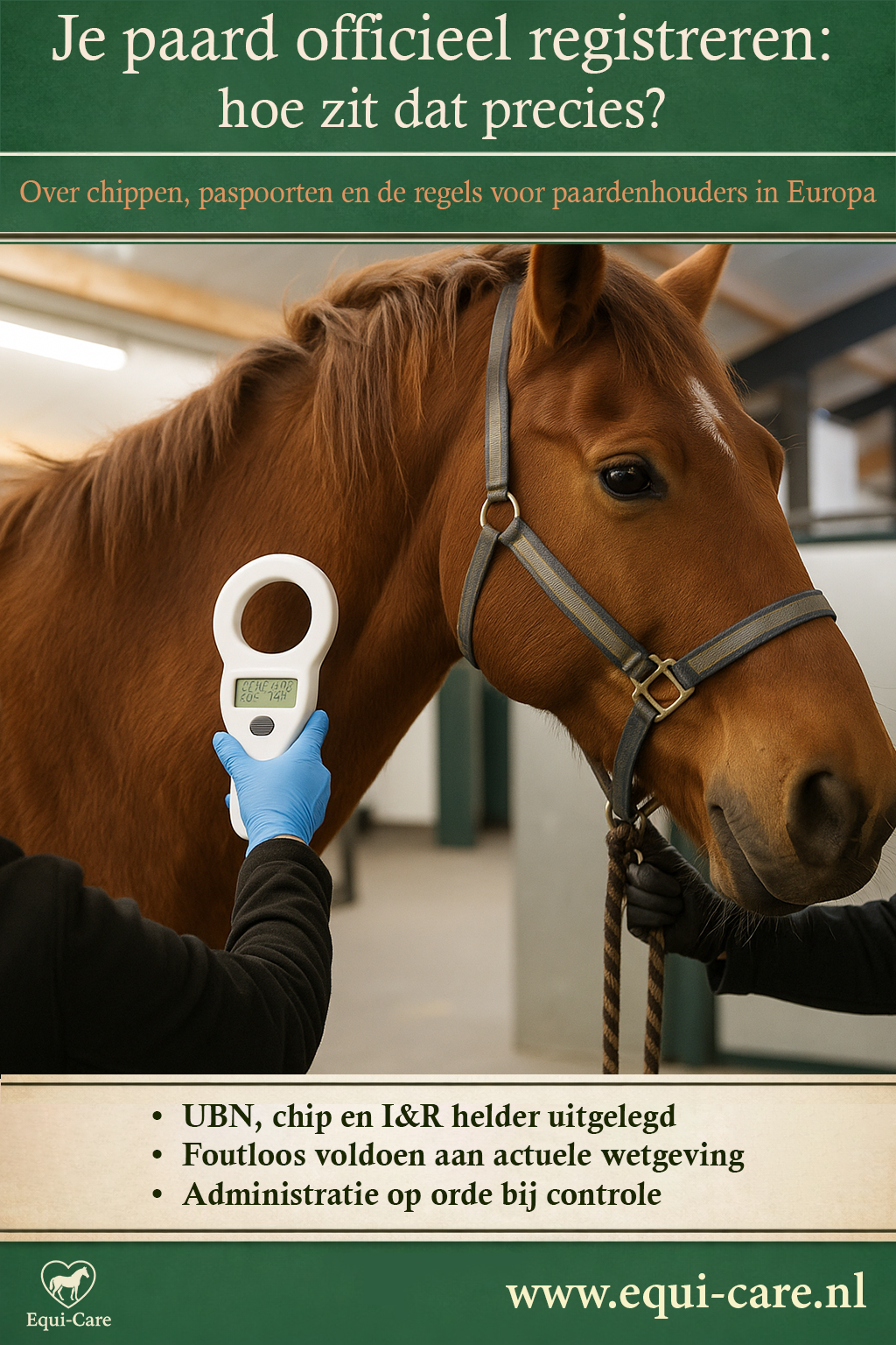 Je paard officieel registreren