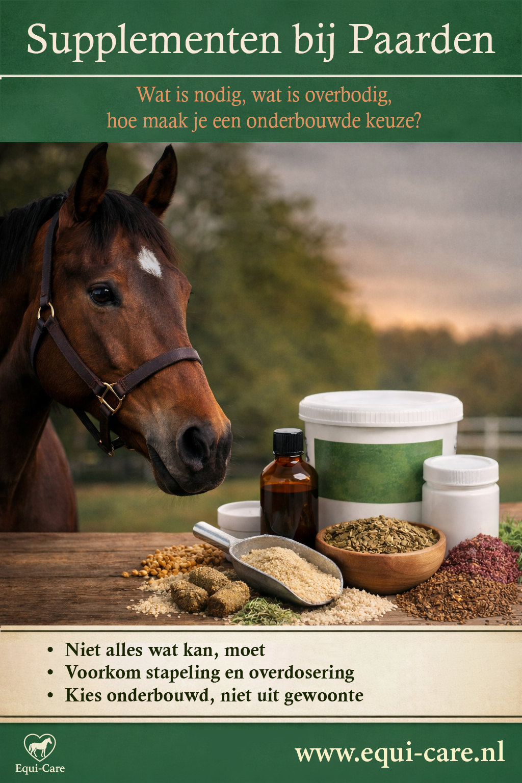 Supplementen bij Paarden