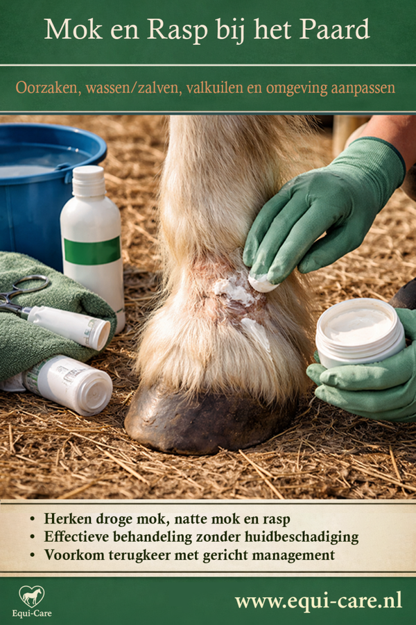 Mok en rasp bij Paarden