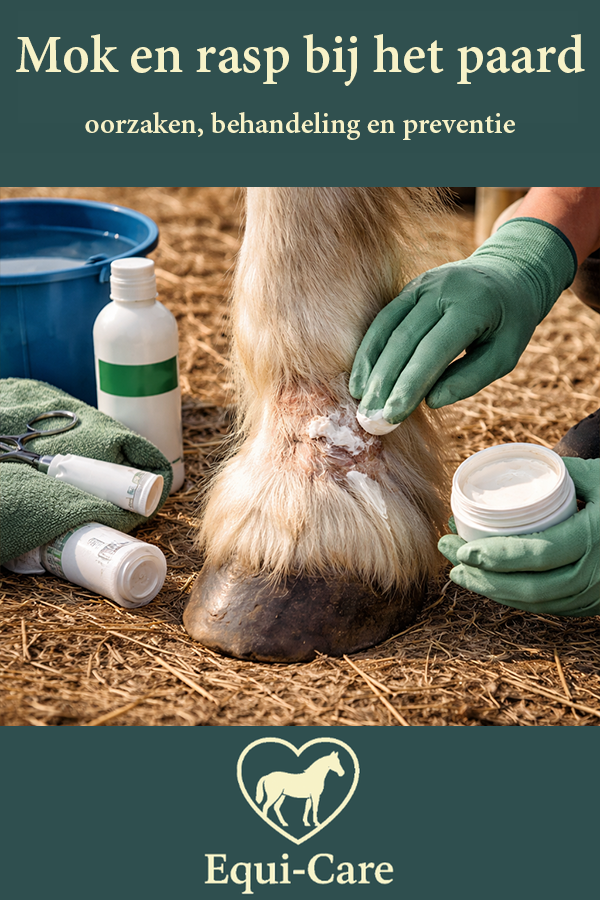 Mok en rasp bij Paarden