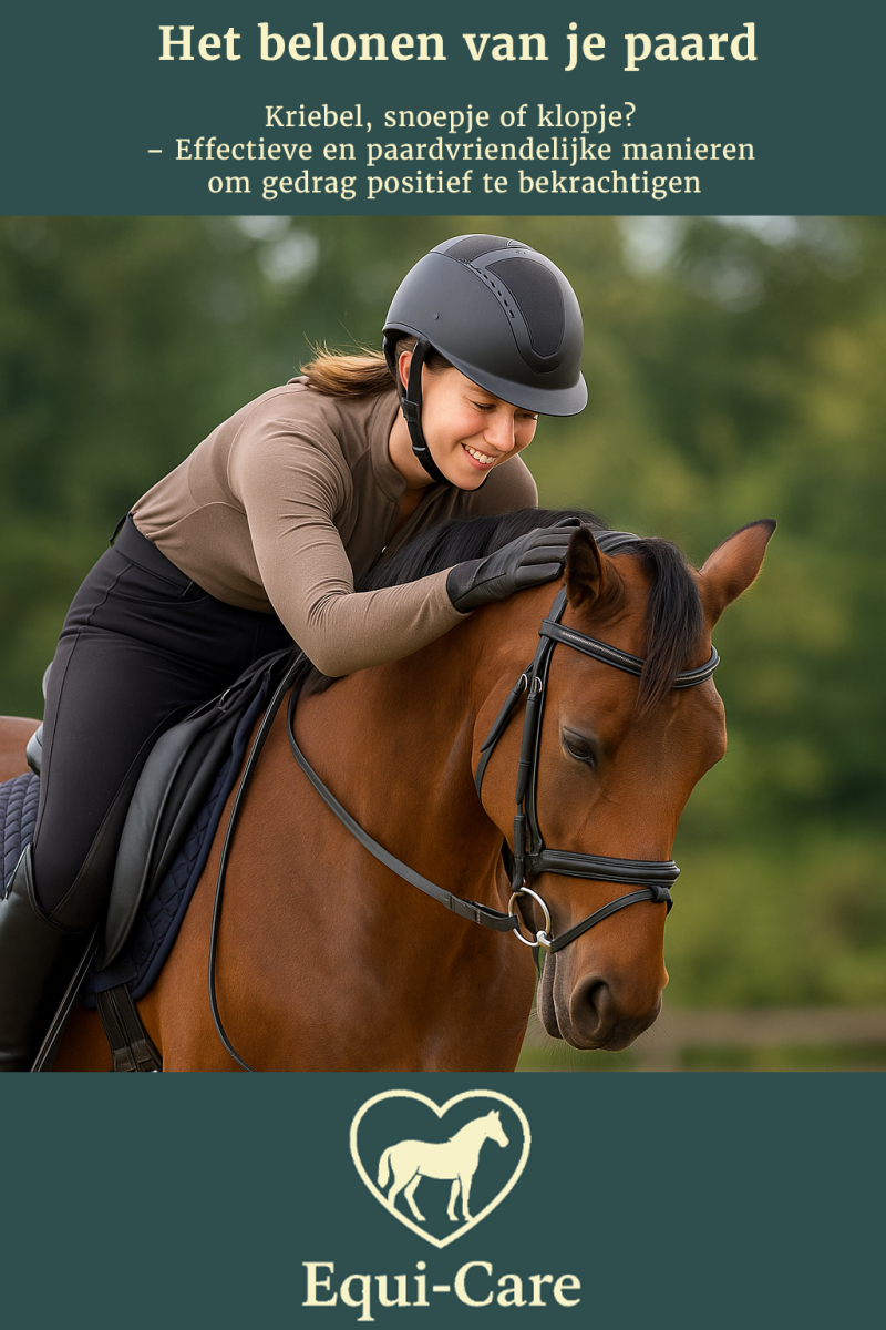 Het belonen van je paard