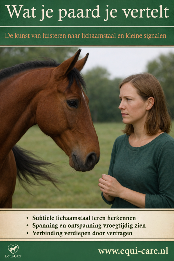 Wat je paard je vertelt