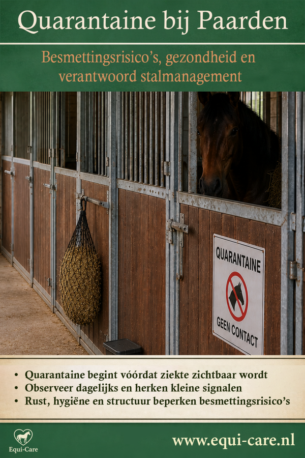 Quarantaine bij Paarden | Besmettingsrisico’s, gezondheid en verantwoord stalmanagement