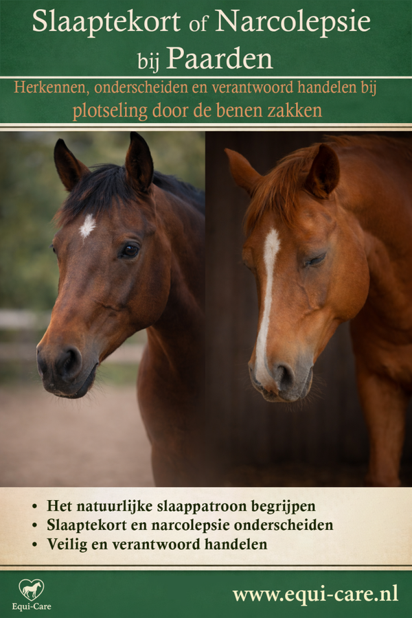 Slaaptekort of Narcolepsie bij Paarden | Wanneer vermoeidheid meer is dan moe zijn