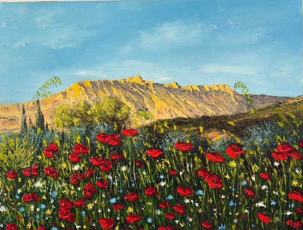 La Sainte Victoire au soleil couchant