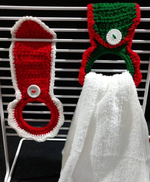 Crocheted Towel Holder