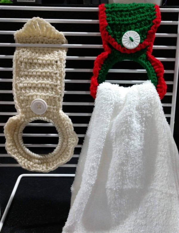 Crocheted Towel Holder