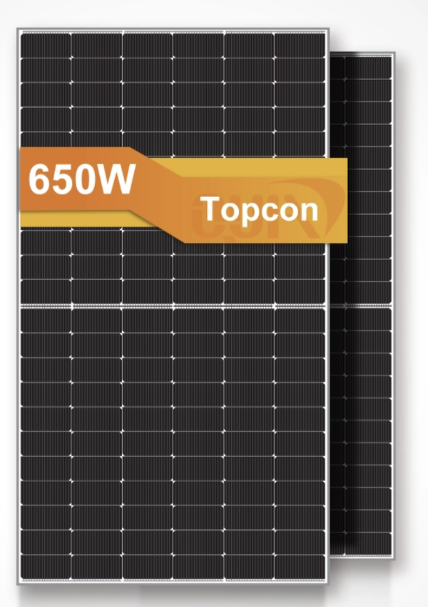 Panneau solaire bifacial de type N TOPCon de 650 W