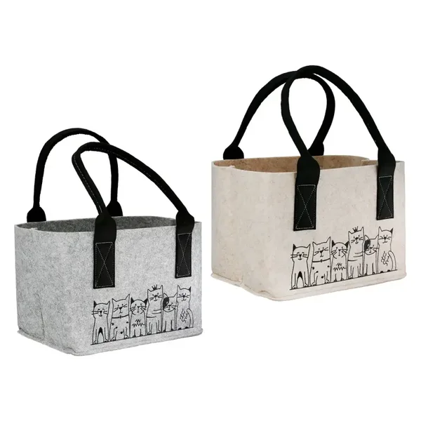 Tas met kattenmotief