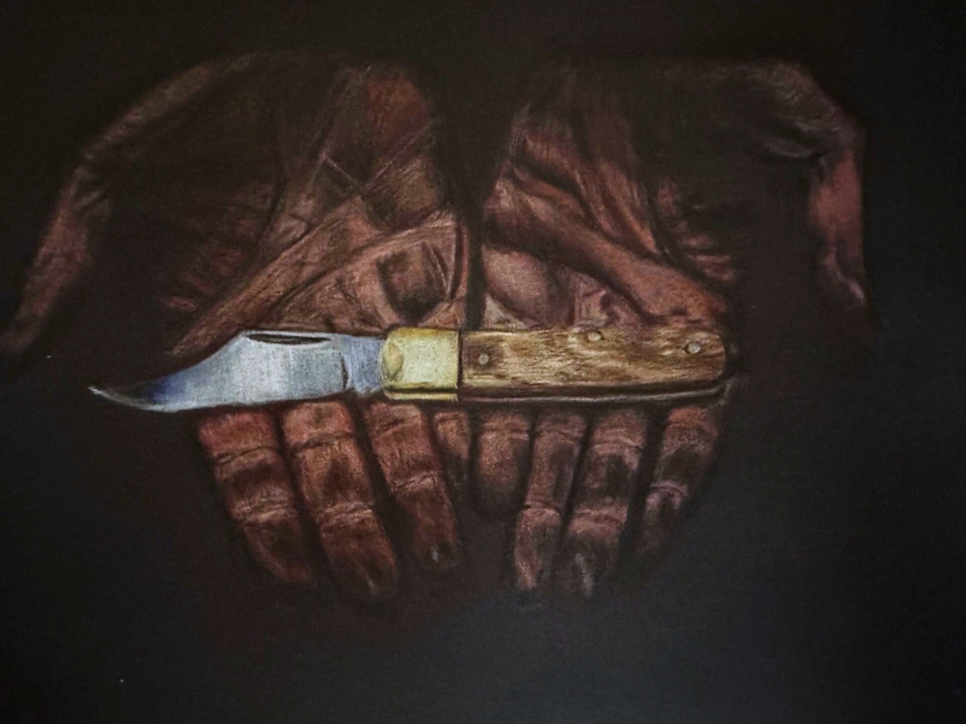 Steel and Skin (Original Artwork)  SOLD