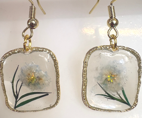 White Bloom Whisper Earrings