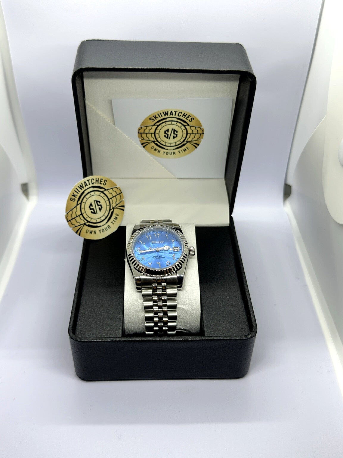 SEIKO ARABIC LIGHT BLUE
