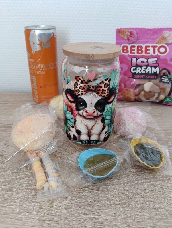 Verre personnalisé vache