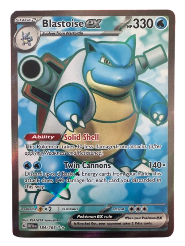 Blastoise ex #184 – Pokémon 151