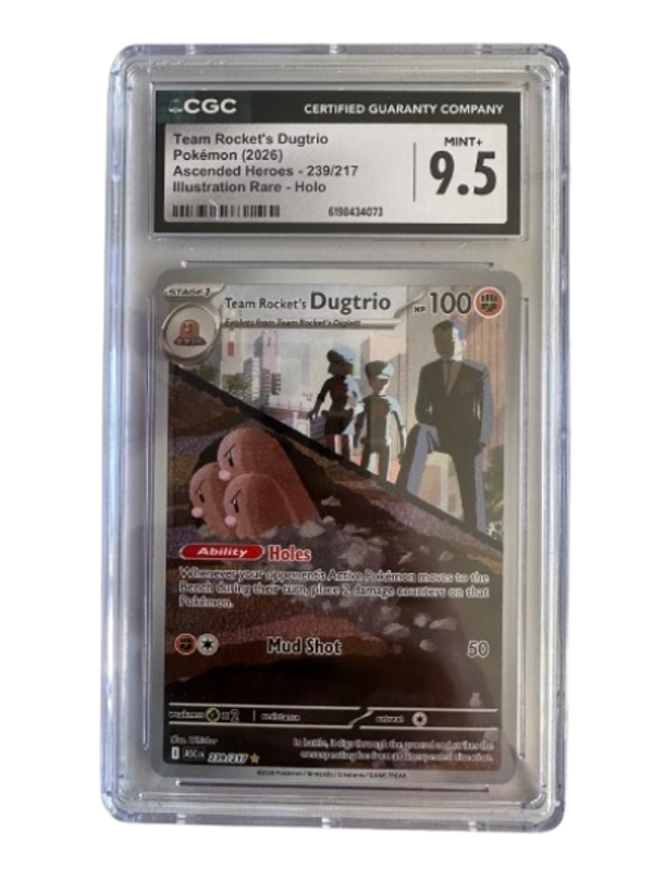 Team Rocket's Dugtrio 239/217 – Ascended Heroes (2026) – CGC 9.5 MINT+