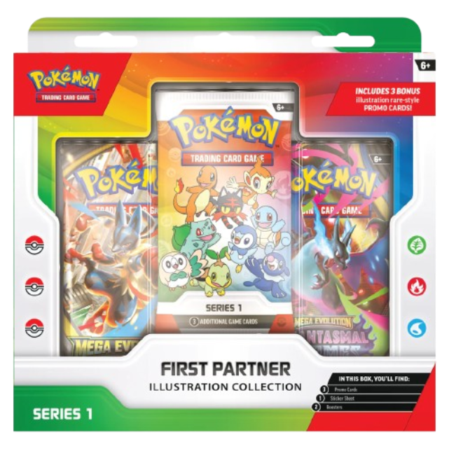 Pokemon First Partner Illustration Collection Serie 1