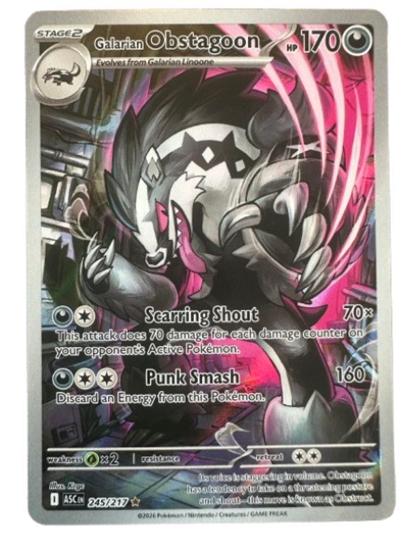 Galarian Obstagoon #245/217 – Ascended Heroes