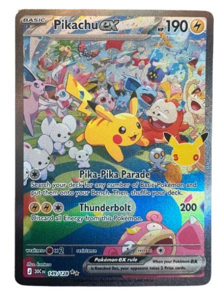 Pikachu ex #149/128 – 30th Anniversary Collection
