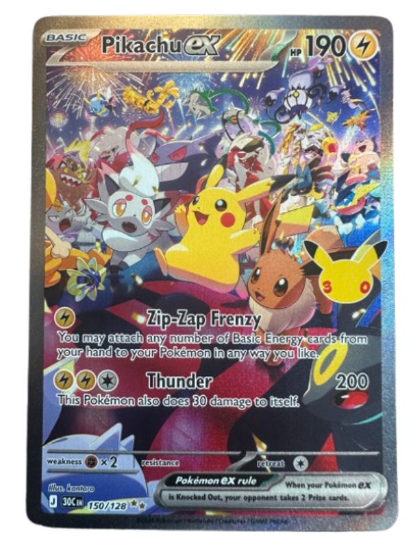 Pikachu ex #150/128 – 30th Anniversary Collection
