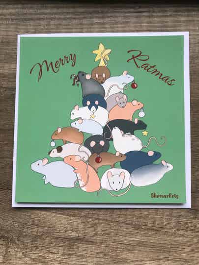 Merry Ratmas Christmas card
