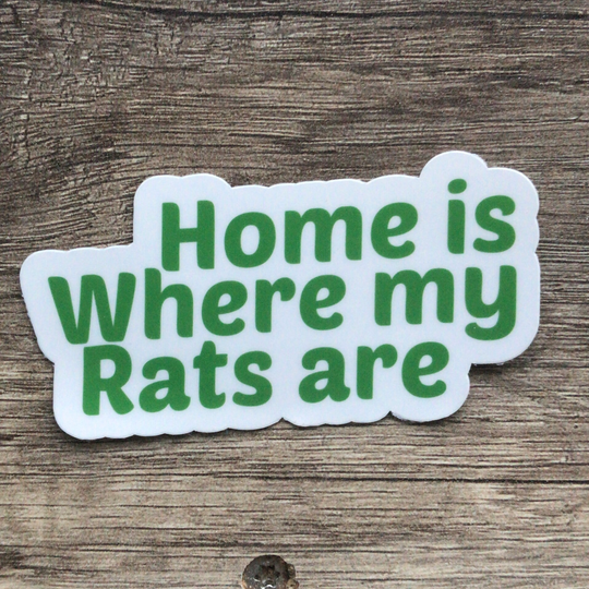 Home is where my rats are sticker