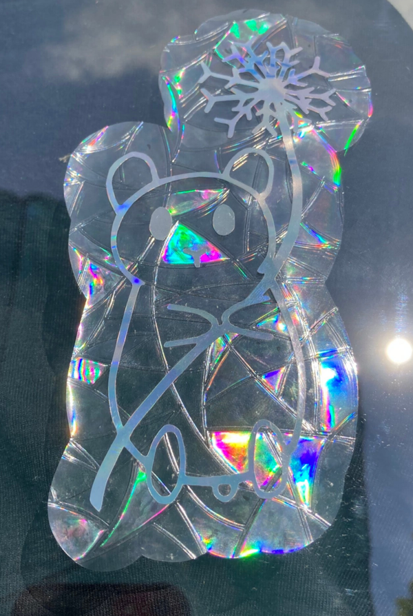 Hamster sun catcher window sticker